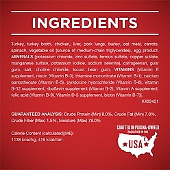 Purina ONE +Plus Adult Classic Ground Vibrant Maturity Senior Adult 7+ Turkey & Barley Entree Canned Dog Food, 13-oz can, case of 4 slide 2 of 8