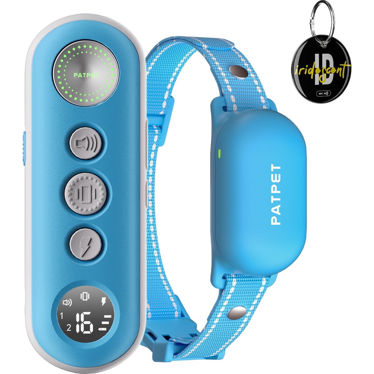 PATPET P680 Lightweight Remote Dog Training Collar, 1 count, Sky Blue