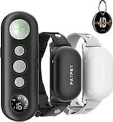 PATPET P680 Lightweight Remote Dog Training Collar, Black, 2 count