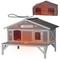 Show in main carousel: Aivituvin Wooden Indoor & Outdoor Heated Cat House, Grey slide 1 of 10