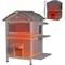 Show in main carousel: Aivituvin 2-Story Wooden Indoor & Outdoor Heated Cat House with Liner, Grey slide 1 of 8