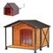 Show in main carousel: Aivituvin AIR88 Heated Waterproof Wooden Dog House, Brown, X-Large slide 1 of 7