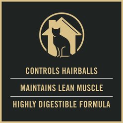 Purina Pro Plan Adult Indoor Hairball Management Salmon & Rice Formula Dry Cat Food, 7-lb bag slide 2 of 8