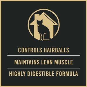 Purina Pro Plan Adult Indoor Hairball Management Salmon & Rice Formula Dry Cat Food, 7-lb bag