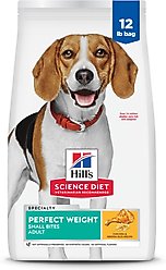Hill's Science Diet Adult Perfect Weight Management Small Bites Chicken Recipe Dry Dog Food, 12-lb bag