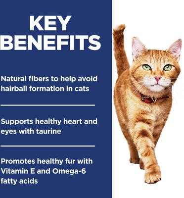 Show full view: Hill's Science Diet Adult Hairball Control Light Weight Management Dry Cat Food, 7-lb bag slide 6 of 12