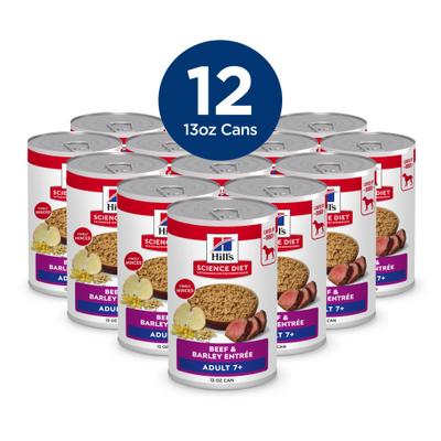Show full view: Variety Pack - Hill's Science Diet Chicken & Barley Entree Canned Dog Food, Beef & Barley & Beef & Vegetables Flavors slide 6 of 9