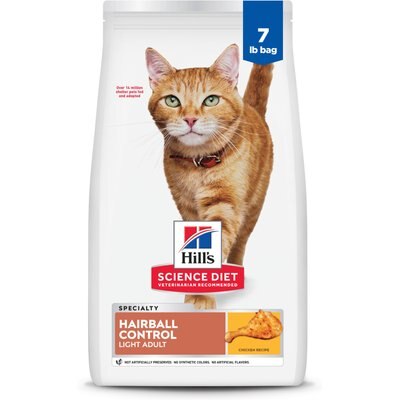 Hill's Science Diet Hill's Science Diet Adult Hairball Control Light Dry Cat Food, 7-lb