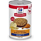 Hill's Science Diet Senior Adult 7+ Chicken & Barley Entree Wet Dog Food, 13-oz can, case of 12