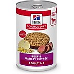 Hill's Science Diet Adult Beef & Barley Entree Wet Dog Food, 13-oz can, case of 12