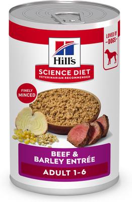 Show full view: Variety Pack - Hill's Science Diet Chicken & Barley Entree Canned Dog Food, Beef & Barley & Beef & Vegetables Flavors slide 5 of 9