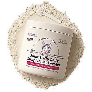 Artisanal Paws Joint & Hip Daily Powder Supplement for Cats, 3.8-oz jar