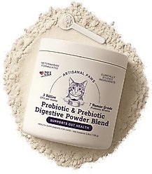 Artisanal Paws Digestive Probiotic & Prebiotic Blend Powder Supplement for Cats, 3.8-oz jar