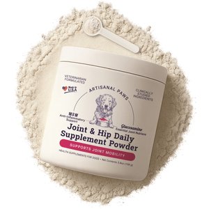 Artisanal Paws Joint & Hip Daily Powder Supplement for Dogs, 3.8-oz jar