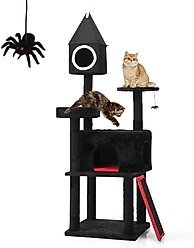 Coziwow Gothic Style 64-in Cat Tree Tower, Black