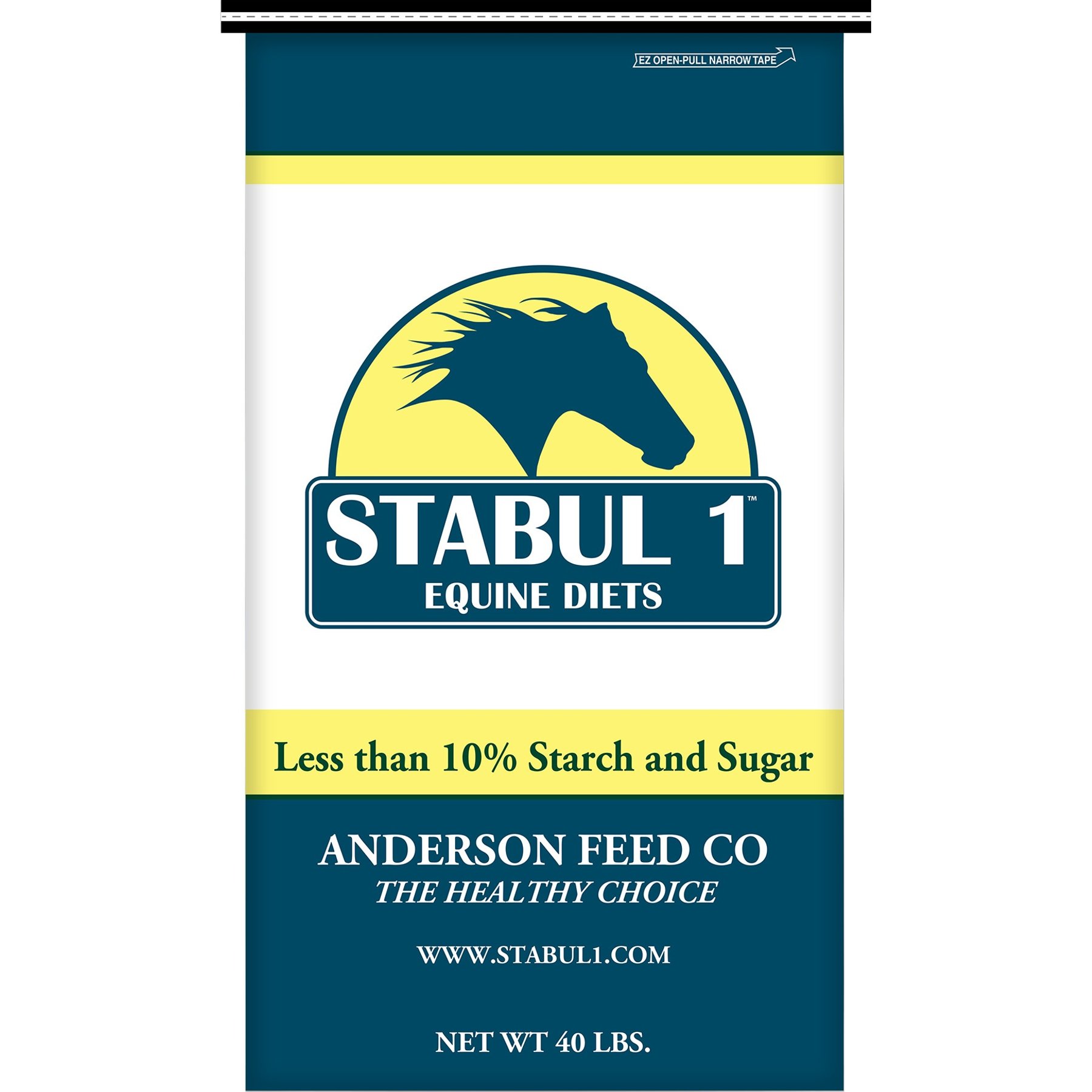 Stabul 1 Equine Diets Peppermint Low Sugar, Low Starch Horse Feed, 40-lb bag