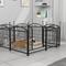 Show in main carousel: Zeus & Ruta Foldable Metal Dog Playpen, Black, 24-in, 8 panel slide 2 of 6