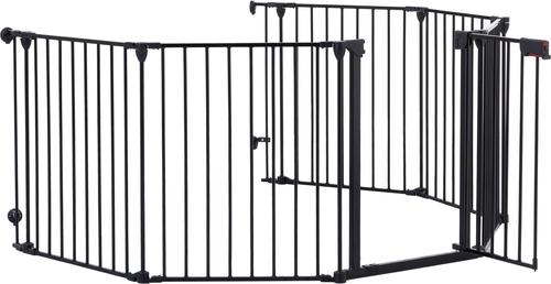 Show full view: Bencmate Adjustable Indoor Outdoor Folding Dog Playpen, Black, 6 Panel slide 6 of 10