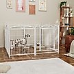 Show in main carousel: Zeus & Ruta Metal Foldable Dog Playpen, White, 32-in, 8 panel slide 2 of 7