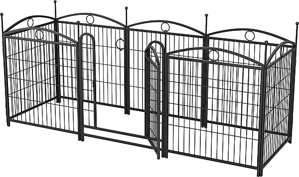 Show full view: Zeus & Ruta Metal Foldable Dog Playpen, Black, 32-in, 8 panel slide 1 of 6