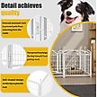 Show in main carousel: Zeus & Ruta Foldable Metal Dog Playpen, White, 24-in, 8 panel slide 4 of 6