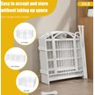 Show in main carousel: Zeus & Ruta Foldable Metal Dog Playpen, White, 24-in, 8 panel slide 5 of 6