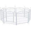 Show in main carousel: Zeus & Ruta Foldable Metal Dog Playpen, White, 24-in, 8 panel slide 1 of 6