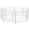 Show in main carousel: Zeus & Ruta Foldable Metal Dog Playpen, White, 24-in, 8 panel slide 1 of 7