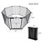 Show in main carousel: Bencmate Adjustable Metal Folding Dog Playpen, Black, 8 Panel slide 3 of 9