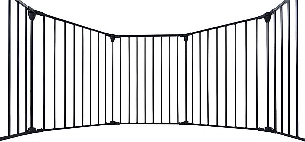 Show full view: Zeus & Ruta Adjustable Safety Gate Dog Playpen, Black, 29-in, 6 panel slide 3 of 6