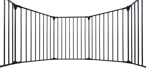 Show full view: Bencmate Adjustable Indoor Outdoor Folding Dog Playpen, Black, 6 Panel slide 7 of 10