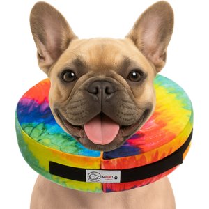 COMFURT COLLAR Stuffed Not Inflatable Dog & Cat Recovery Collar, Tie/Dye, Medium