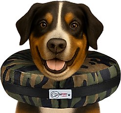 COMFURT COLLAR Stuffed Not Inflatable Dog & Cat Recovery Collar, Camo, XX-Large