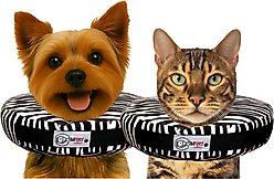 COMFURT COLLAR Stuffed Not Inflatable Dog & Cat Recovery Collar, Zebra, Small