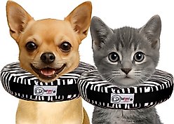 COMFURT COLLAR Stuffed Not Inflatable Dog & Cat Recovery Collar, XX-Small, Zebra