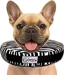 COMFURT COLLAR Stuffed Not Inflatable Dog & Cat Recovery Collar, Zebra, Medium