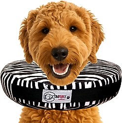 COMFURT COLLAR Stuffed Not Inflatable Dog & Cat Recovery Collar, Zebra, X-Large