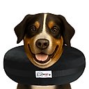 COMFURT COLLAR Stuffed Not Inflatable Dog & Cat Recovery Collar, Black, XX-Large