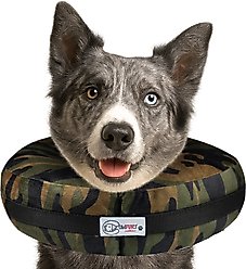 COMFURT COLLAR Stuffed Not Inflatable Dog & Cat Recovery Collar, Camo, Large