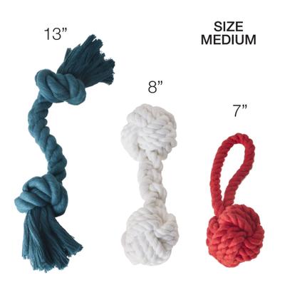 Show full view: Pet Passion Christmas Brady Braided Rope Dog Tug Toy, 3 count, Holiday slide 5 of 7
