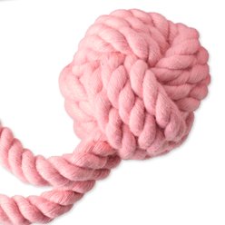 Pet Passion Christmas Brady Braided Rope Dog Tug Toy, 3 count, Pink Ombre slide 2 of 5