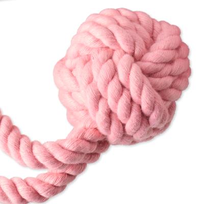 Show full view: Pet Passion Christmas Brady Braided Rope Dog Tug Toy, 3 count, Pink Ombre slide 4 of 7