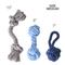 Show in main carousel: Pet Passion Christmas Brady Braided Rope Dog Tug Toy, 3 count, Blue Ombre slide 5 of 7