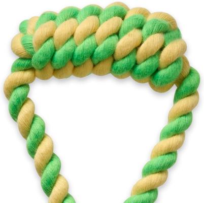 Show full view: Pet Passion Ace Tennis Ball Dog Tug Toy, Yellow slide 4 of 5