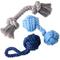 Show in main carousel: Pet Passion Christmas Brady Braided Rope Dog Tug Toy, 3 count, Blue Ombre slide 1 of 7