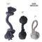 Show in main carousel: Pet Passion Christmas Brady Braided Rope Dog Tug Toy, 3 count, Gray Ombre slide 5 of 7