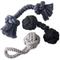 Show in main carousel: Pet Passion Christmas Brady Braided Rope Dog Tug Toy, 3 count, Gray Ombre slide 1 of 7