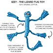 Show in main carousel: Pet Passion Izzy Lizard Dog Tug Toy, Blue slide 2 of 3