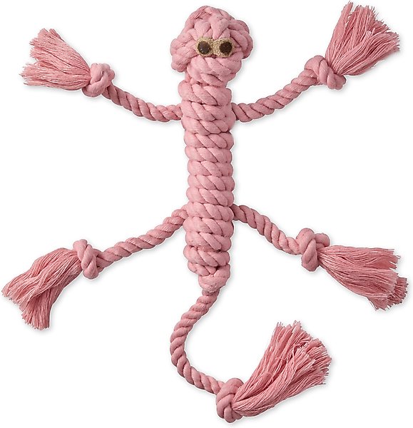 Show full view: Pet Passion Izzy Lizard Dog Tug Toy, Pink slide 1 of 3