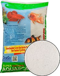 CaribSea Super Naturals Moonlight Freshwater Sand, White, 10-lb bag